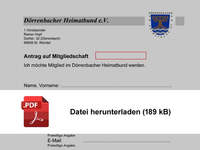 PDF-Datei Mitgliedsantrag